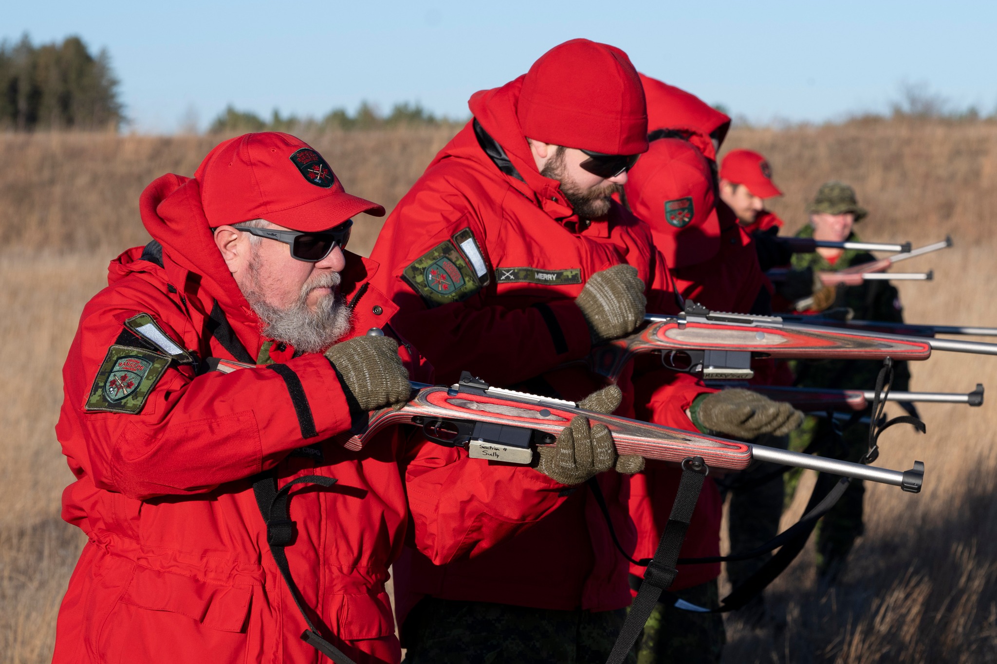 Candidates on the Canadian Ranger Basic Military Indoctrination conduct training with the C-19 Rifle in Shilo Manitoba on November 07 2024. Please credit; MCpl Parker Salustro Canadian Armed Forces Photo.