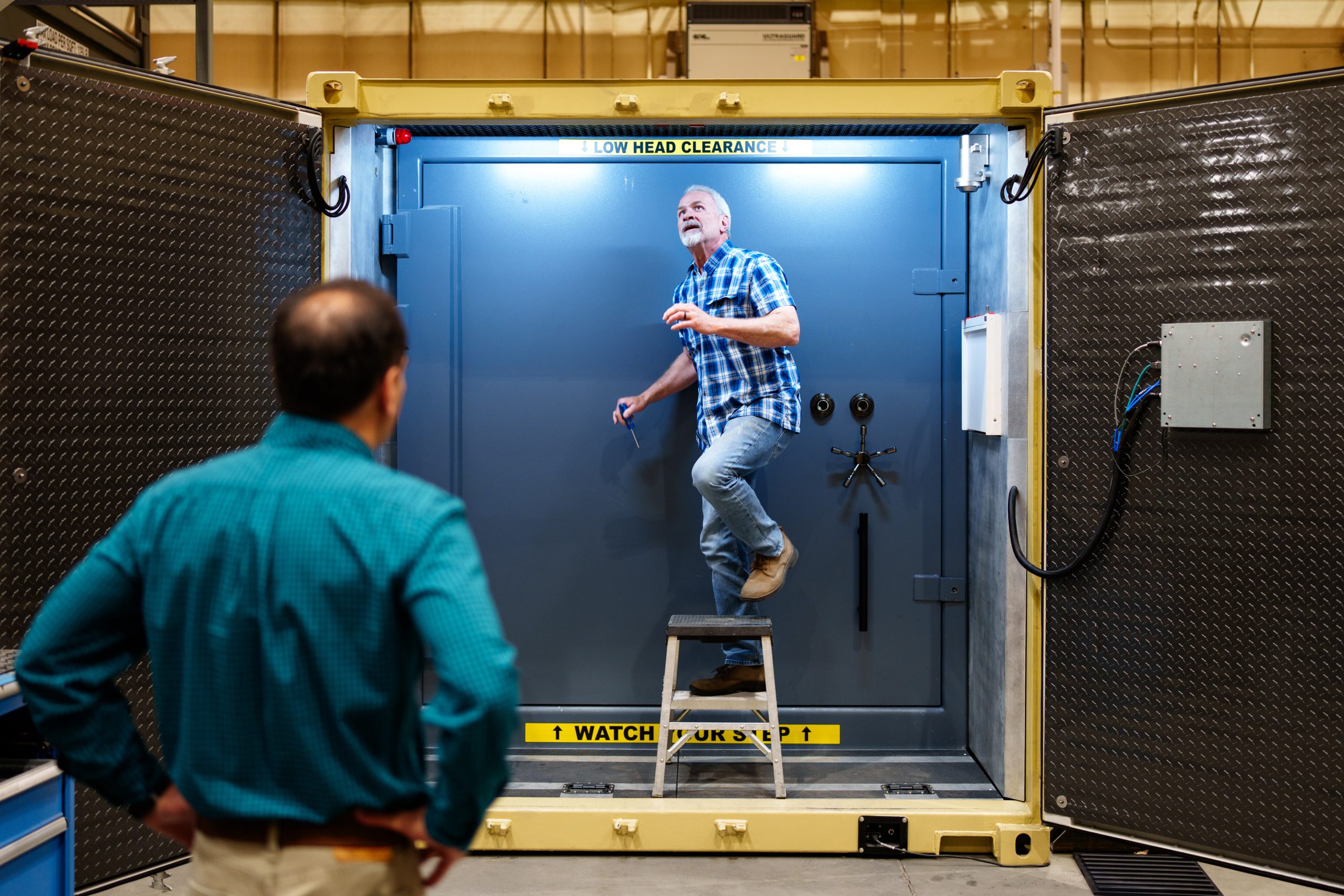 Specialized high-security vault for nuclear arms transport. Photo: Sandia National Laboratories