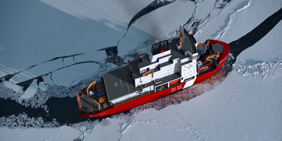 Canadian Coast Guard's icebreaker vessel.