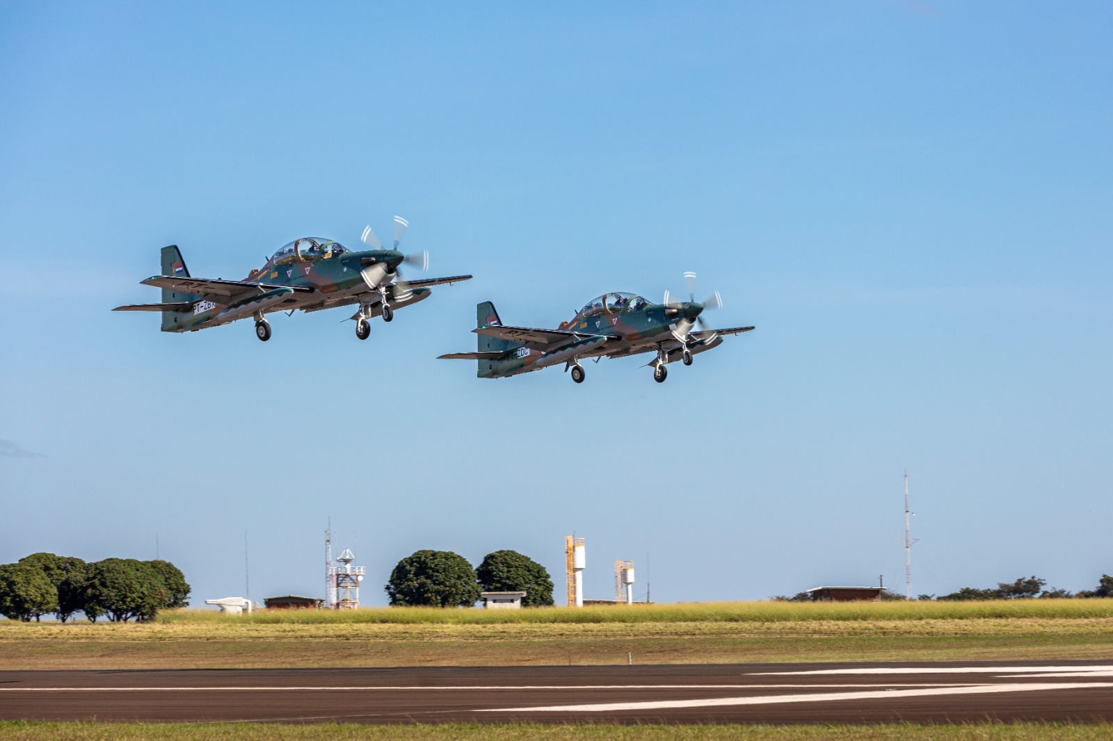 Paraguayan Air Force's new A-29 Super Tucano aircraft