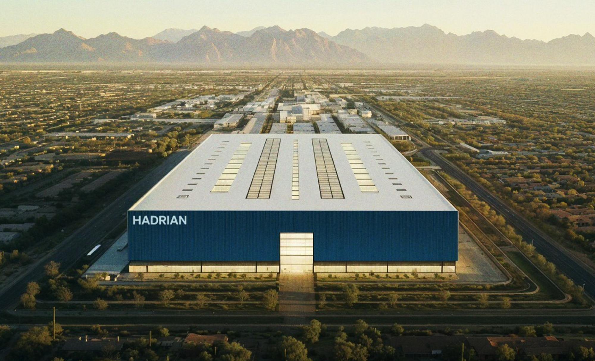 Concept of Hadrian’s factory in Mesa, Arizona. Photo: Hadrian