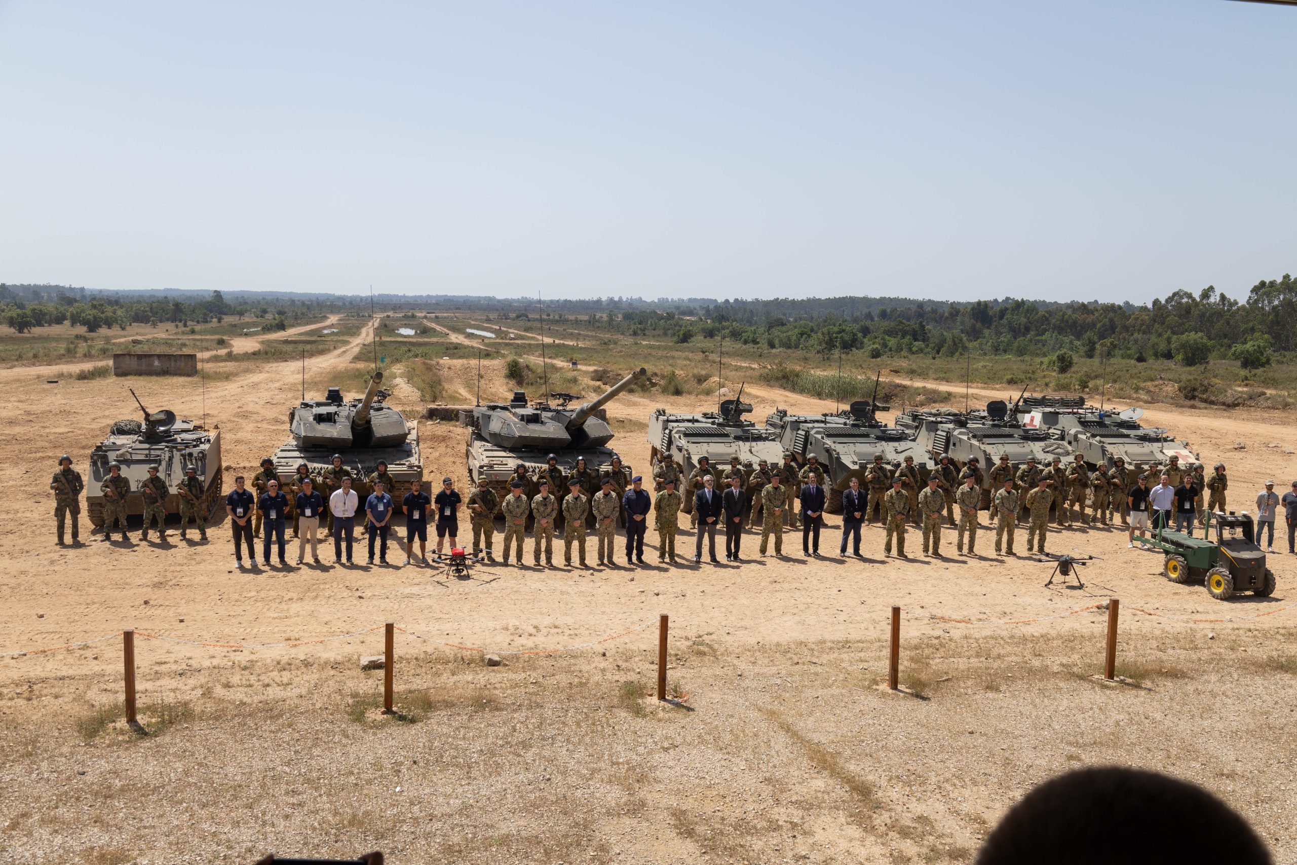 TerraNEX tactical integrated communication system test with Portuguese Army vehicles in Santa Margarida. Photo: EID SA