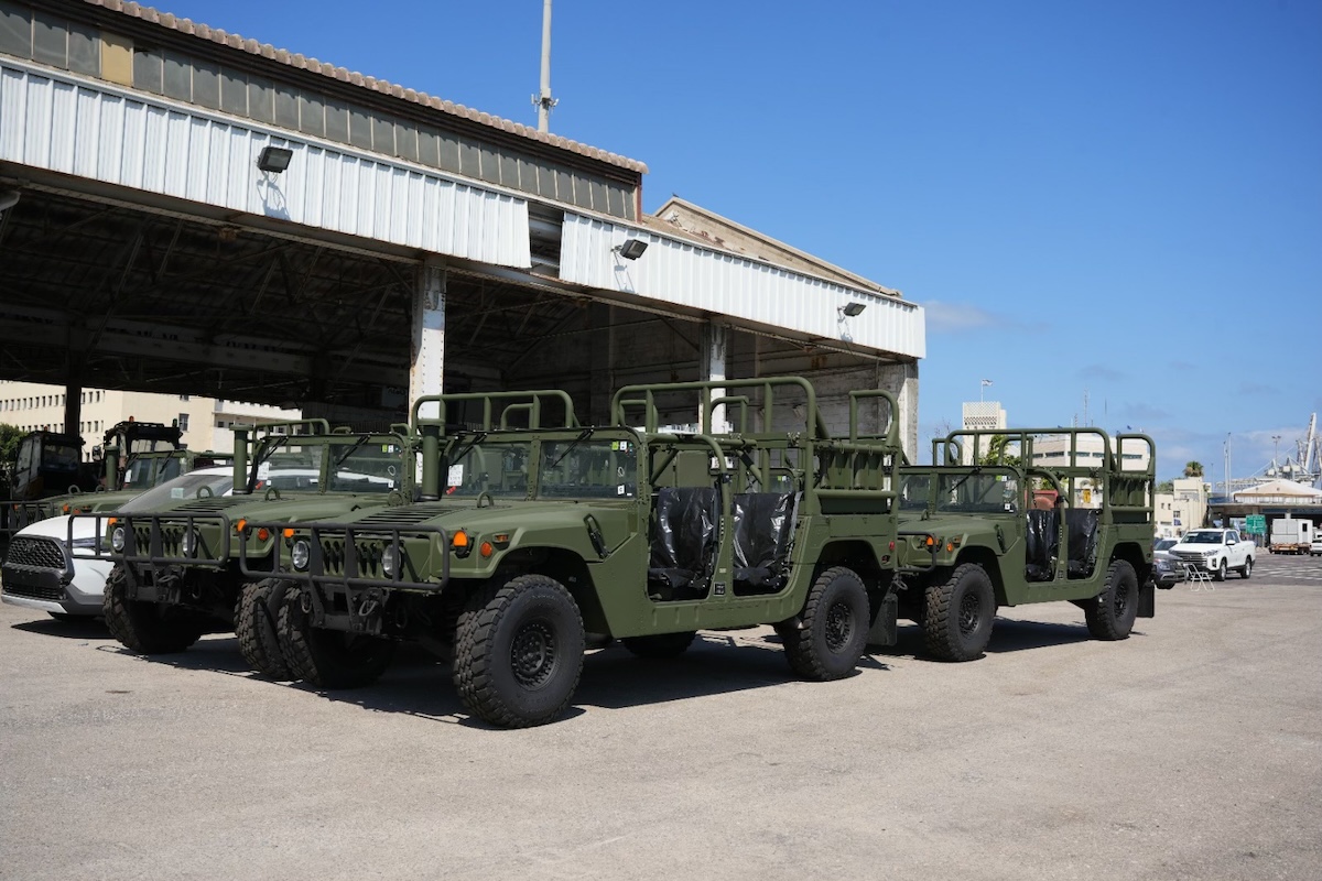 Israel's ordered Humvee fleet from the US manufacturer AM General