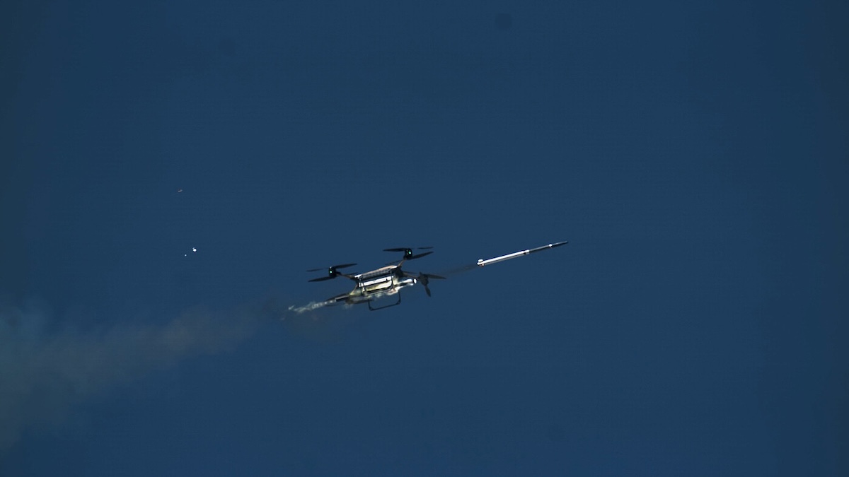 TRV-150 firing APKWS munition