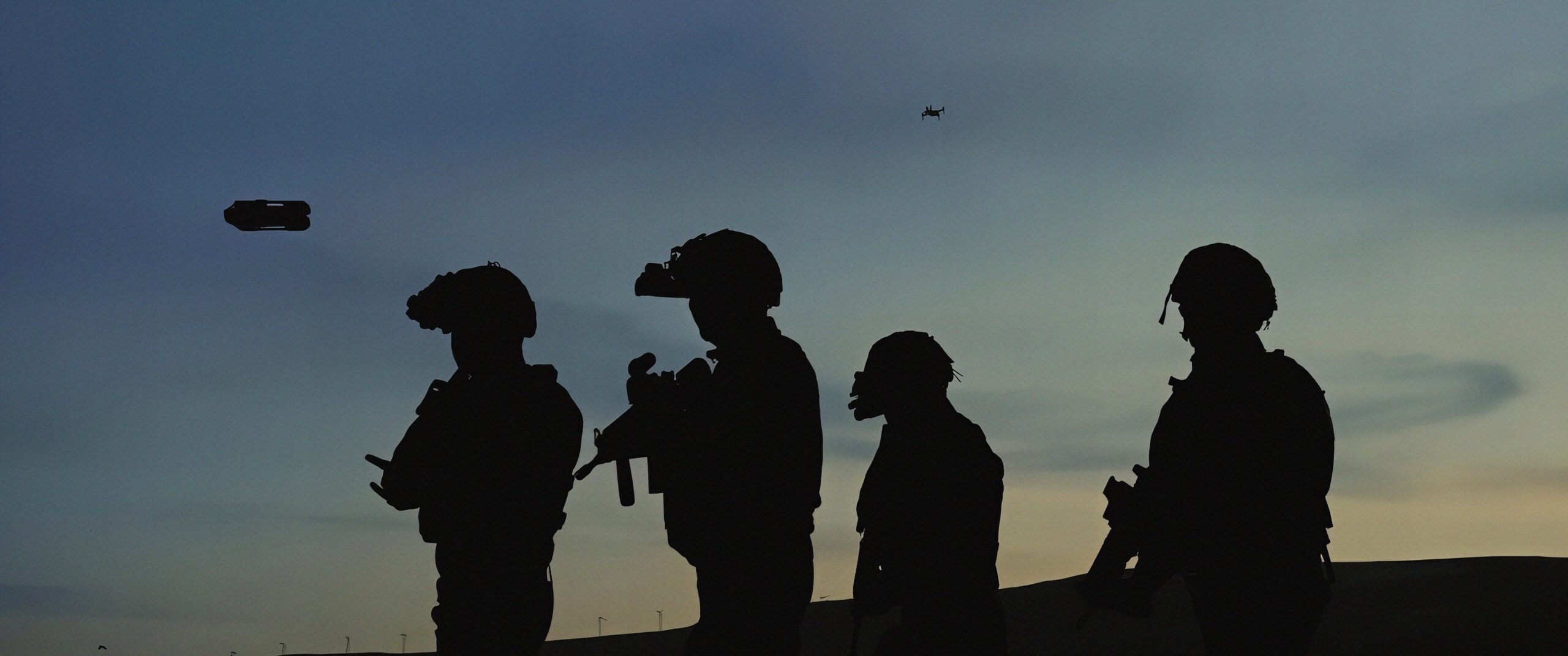 Soldiers using an XTEND drone
