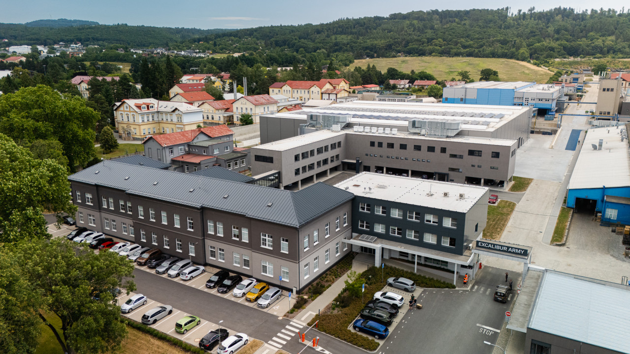 Czech firm Excalibur Army's office in Ukraine.
