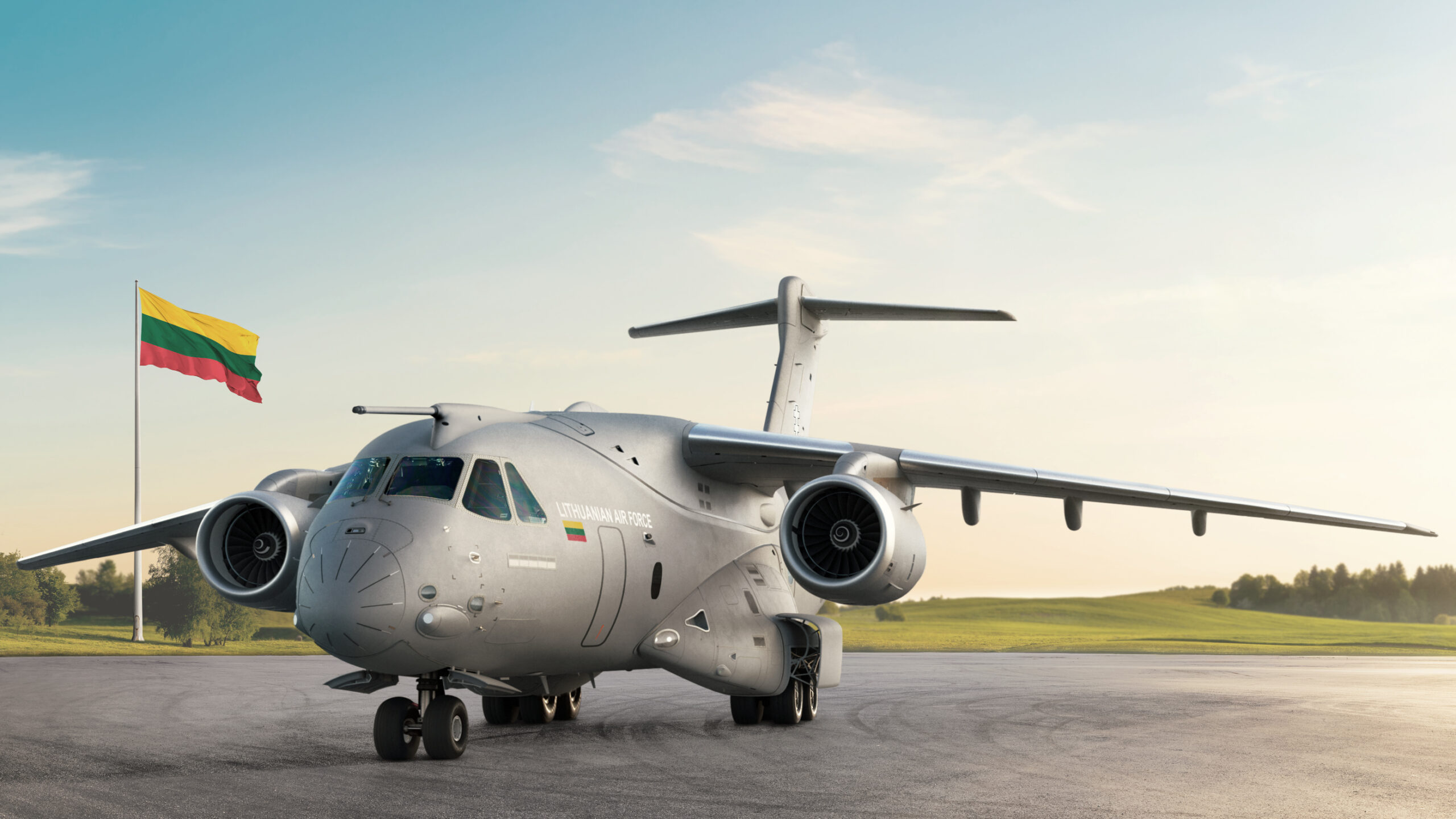 Lithuanian C-390 military transport aircraft