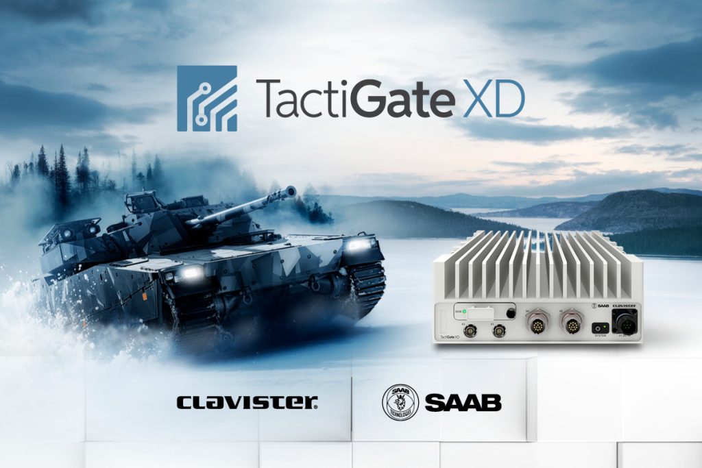 TactiGate XD integrates Saab’s TactiGuard and Clavister’s CyberArmour firewall.