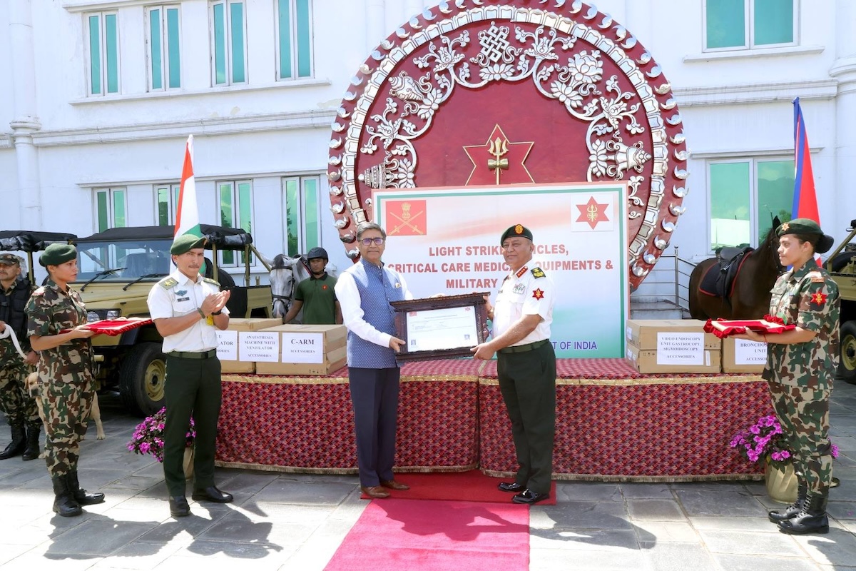 India’s Foreign Secretary Vikram Misri has formally gifted a defense and medical package to Nepal's Chief of Army Staff, Gen. Ashok Raj Sigdel, during a visit to Kathmandu.