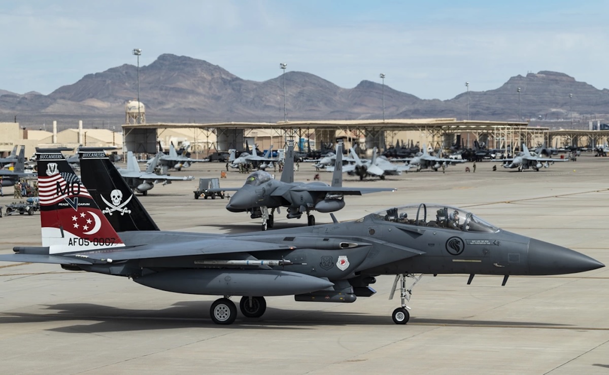 The F-15SG is a variant of the U.S. Air Force F-15E Strike Eagle fighter jet and used by the Republic of Singapore Air Force.