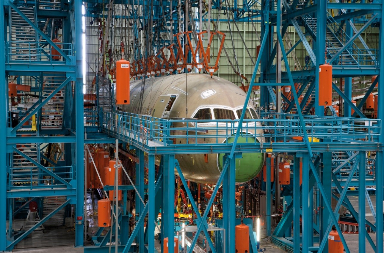 A transport aircraft under construction. Photo: Boeing