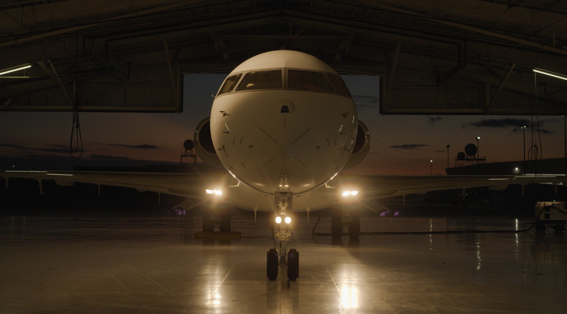 An E-11A Battlefield Airborne Communications Node (BACN) aircraft
