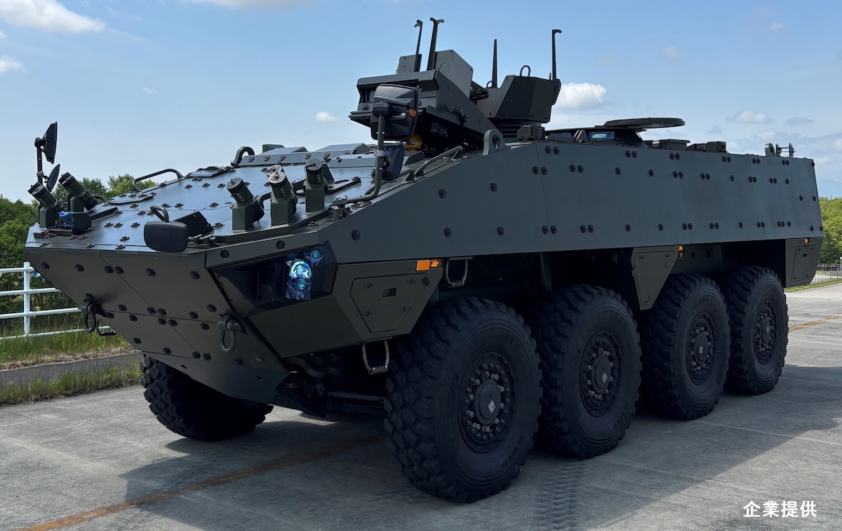 Japan’s first mass-produced Armored Modular Vehicle.