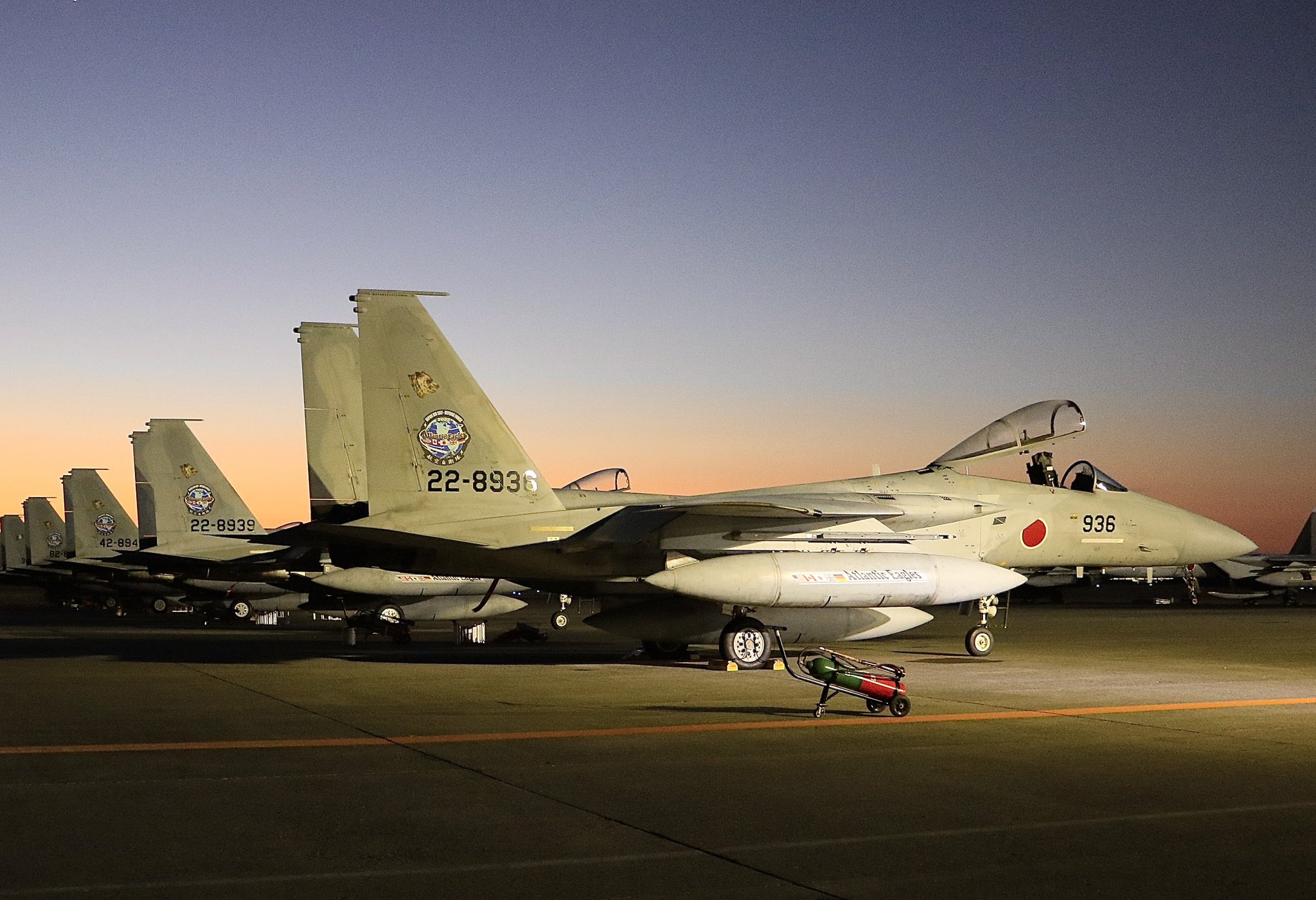 Japan Air Self Defense Force fleet participating in Operation Atlantic Eagles.