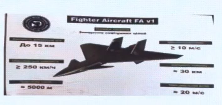 Ukraine’s FA v1 jet-powered canard-delta drone concept.