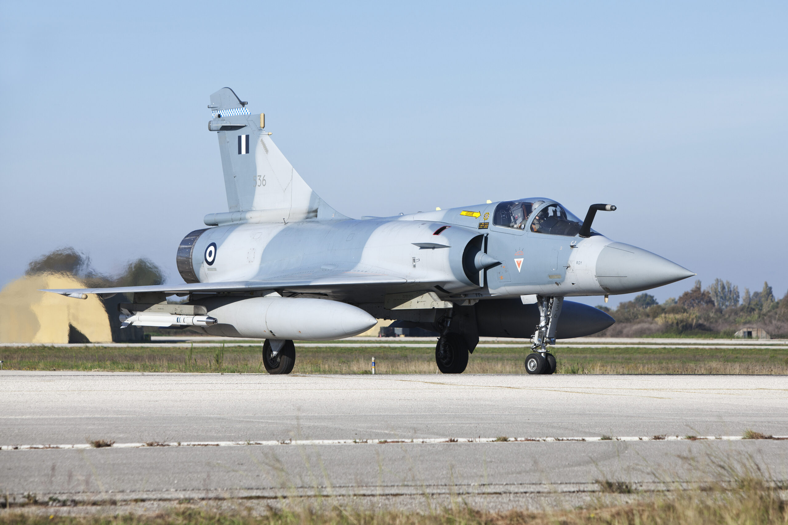 A Hellenic Air Force Mirage 2000 fighter jet