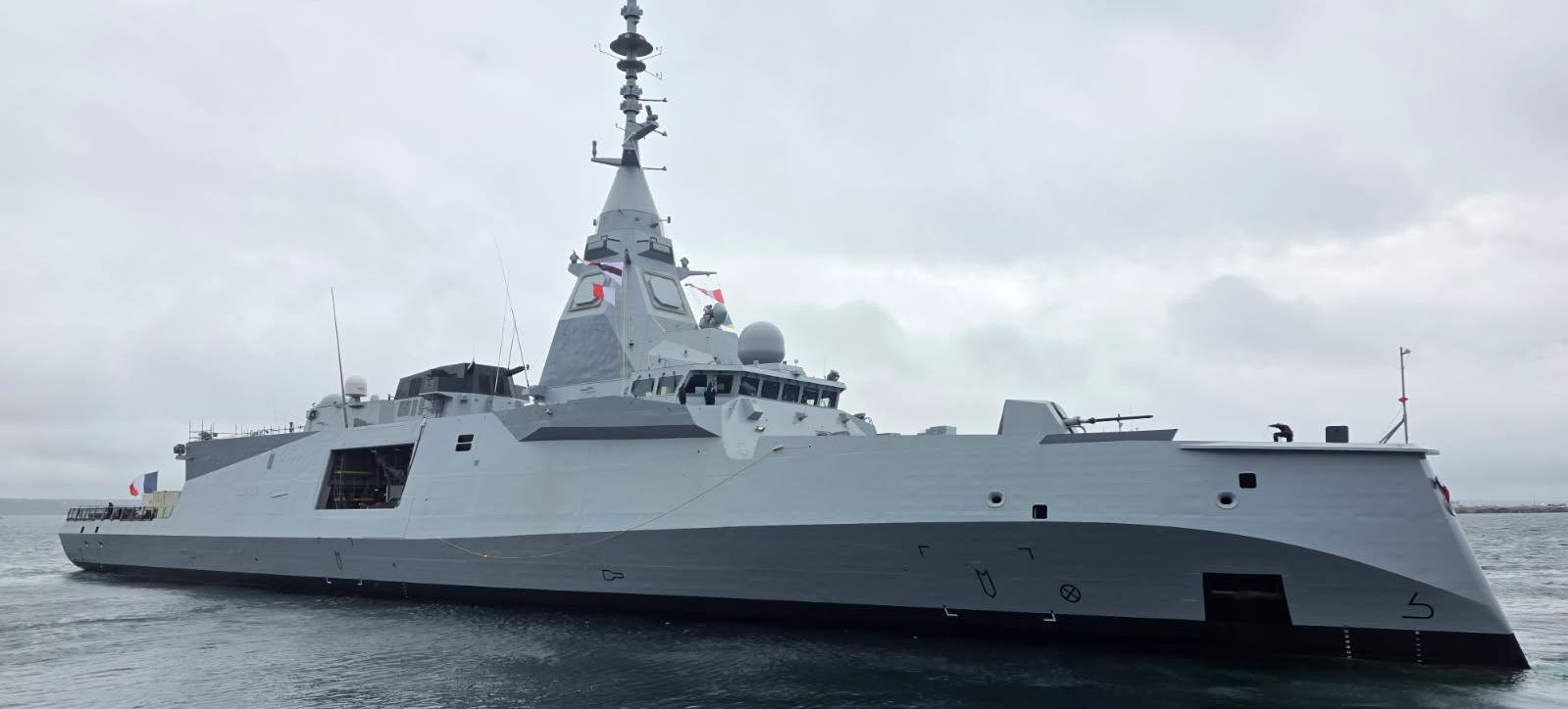 The French Navy's lead Frégate de Défense et d'Intervention/ Defence and Intervention Frigate (FDI) system, the Amiral Ronarc’h