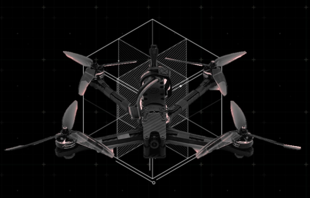 FANG first-person view drone.