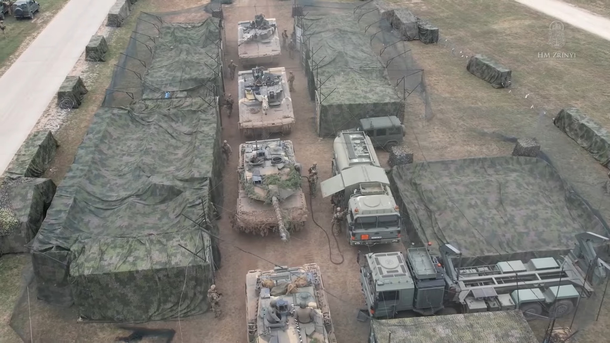 Counter-unmanned aerial system corridor at the Hungarian Defence Forces' Exercise Adaptive Hussars 2025. Photo: Hungarian Ministry of Defence