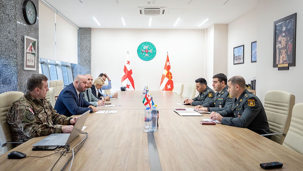 Delegates from Azerbaijan and Georgia meet