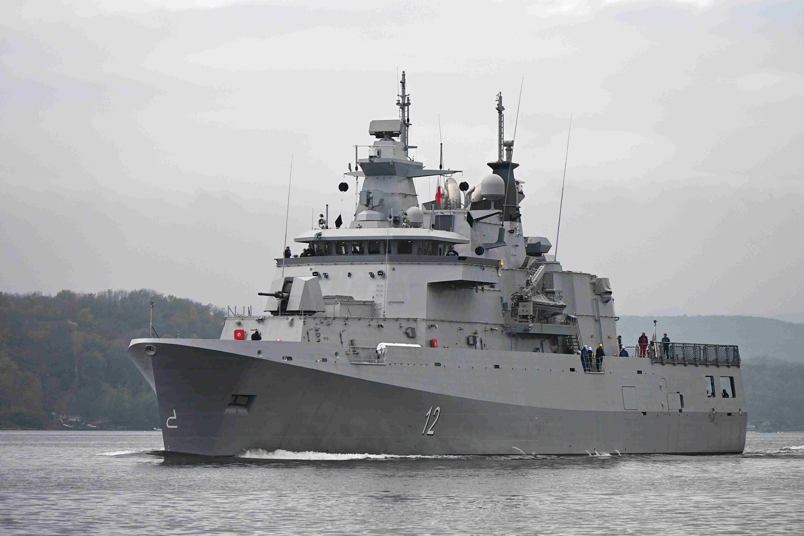 Bulgarian Navy's first Multipurpose Modular Patrol Vessel, the Hrabri