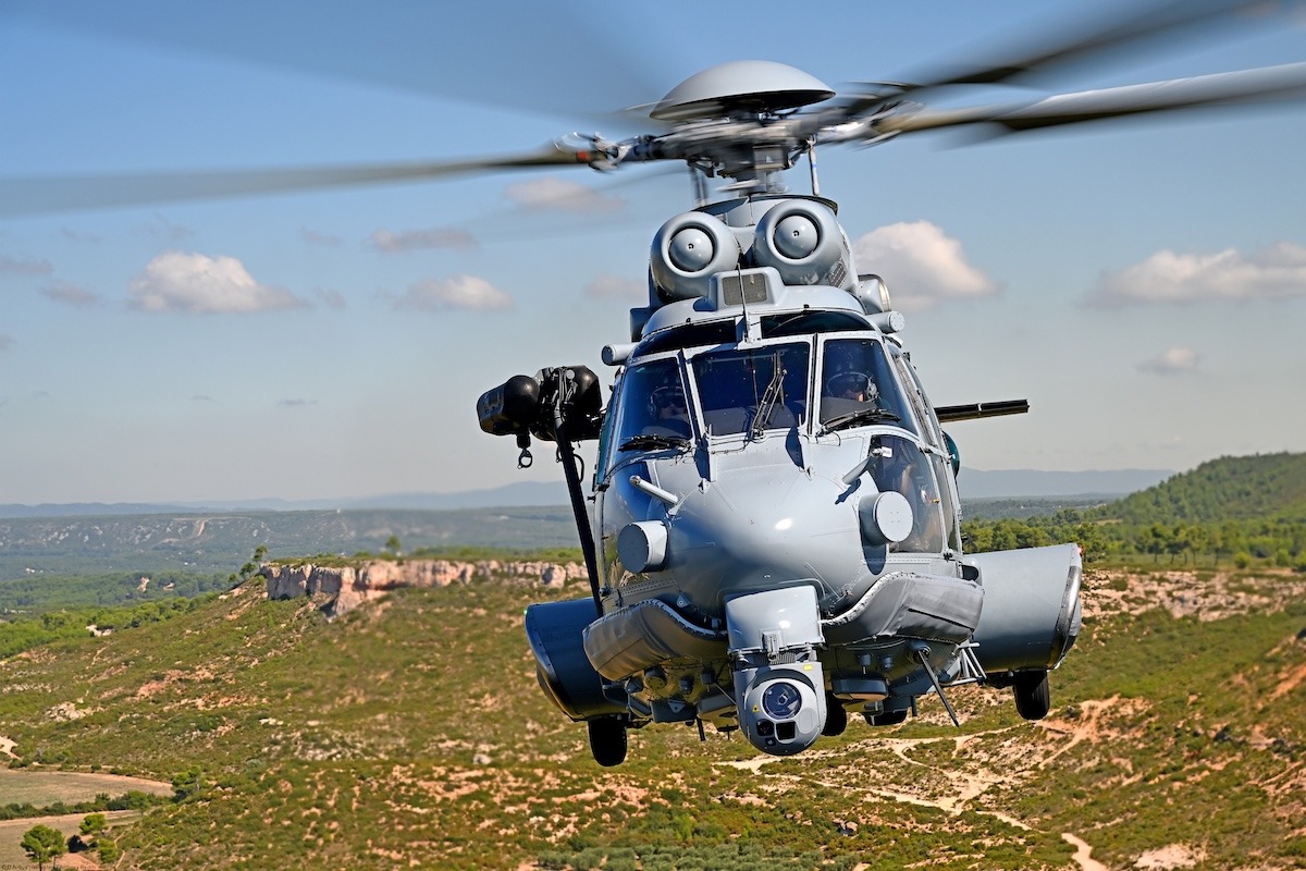 H225M helicopter flying