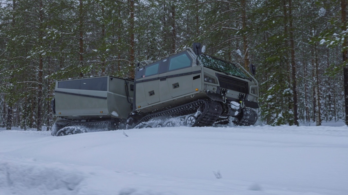 Beowulf all-terrain vehicle on snow