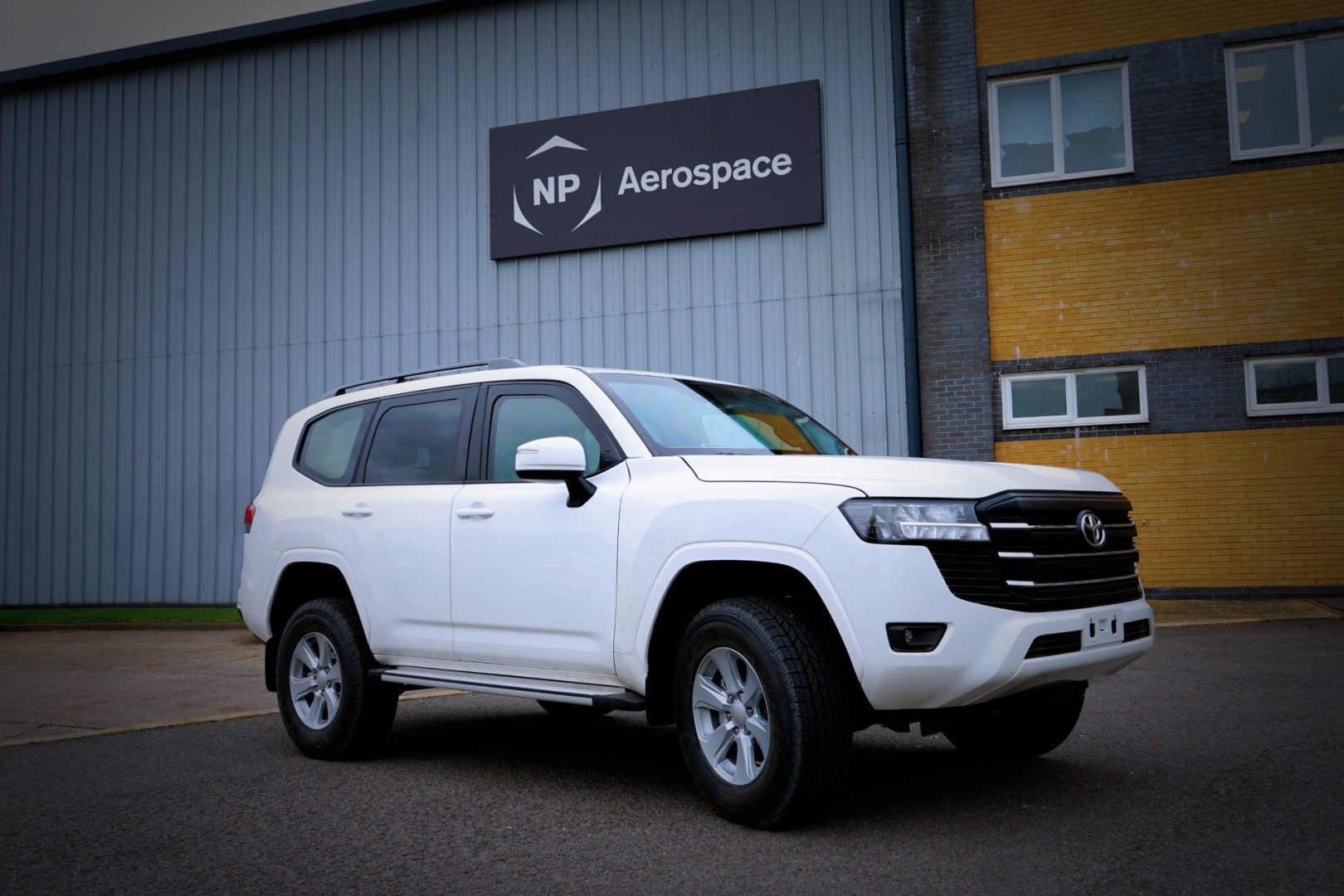 An armored Toyota Land Cruiser 300