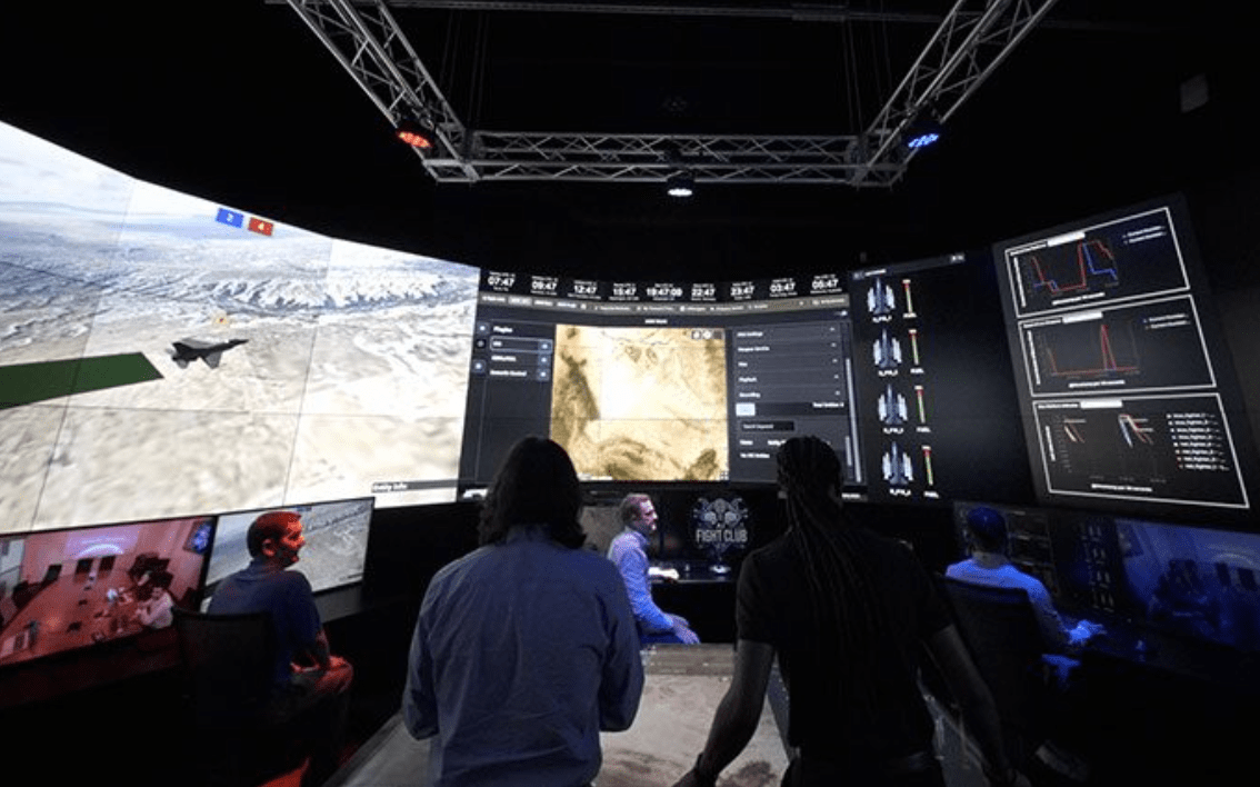 Lockheed Martin’s AI technology during a demonstration.