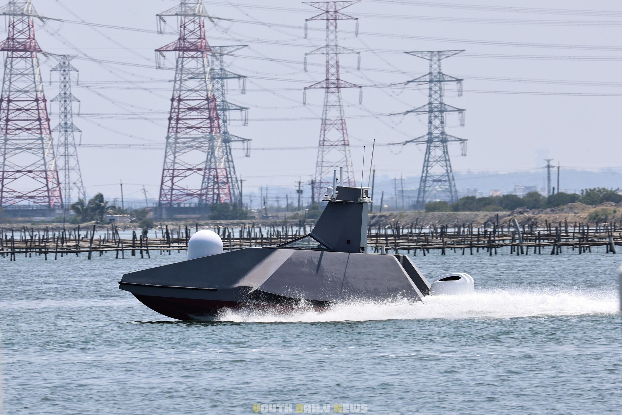 Taipei's homegrown unmanned surface vehicle, the Endeavor Manta.