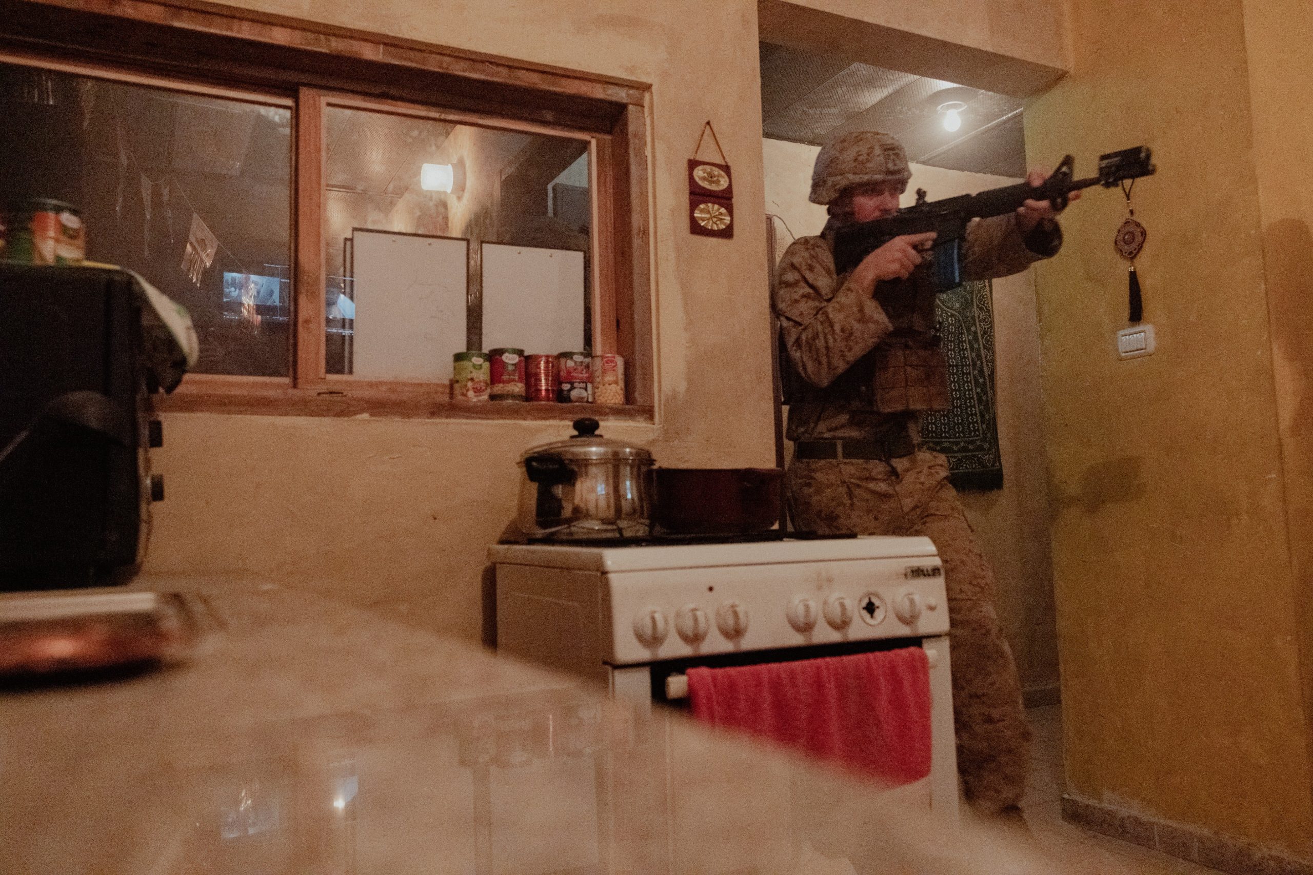 U.S. Marine Corps Lance Cpl. Gage Perry, an assault amphibious vehicle crewman with 2nd Assault Amphibian Battalion, 2nd Marine Division, participates in a Urban Operations Training range during Intrepid Maven 23.2, in Israel, Feb. 26, 2023. Intrepid Maven is a bilateral exercise between USMARCENT and the IDF designed to improve interoperability, strengthen partner-nation relationships in the U.S. Central Command area of operations and improve both individual and bilateral unit readiness. (U.S. Marine Corps photo by Lance Cpl. Emma Gray)
