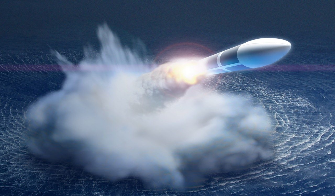 A CPS hypersonic missile fired in the air