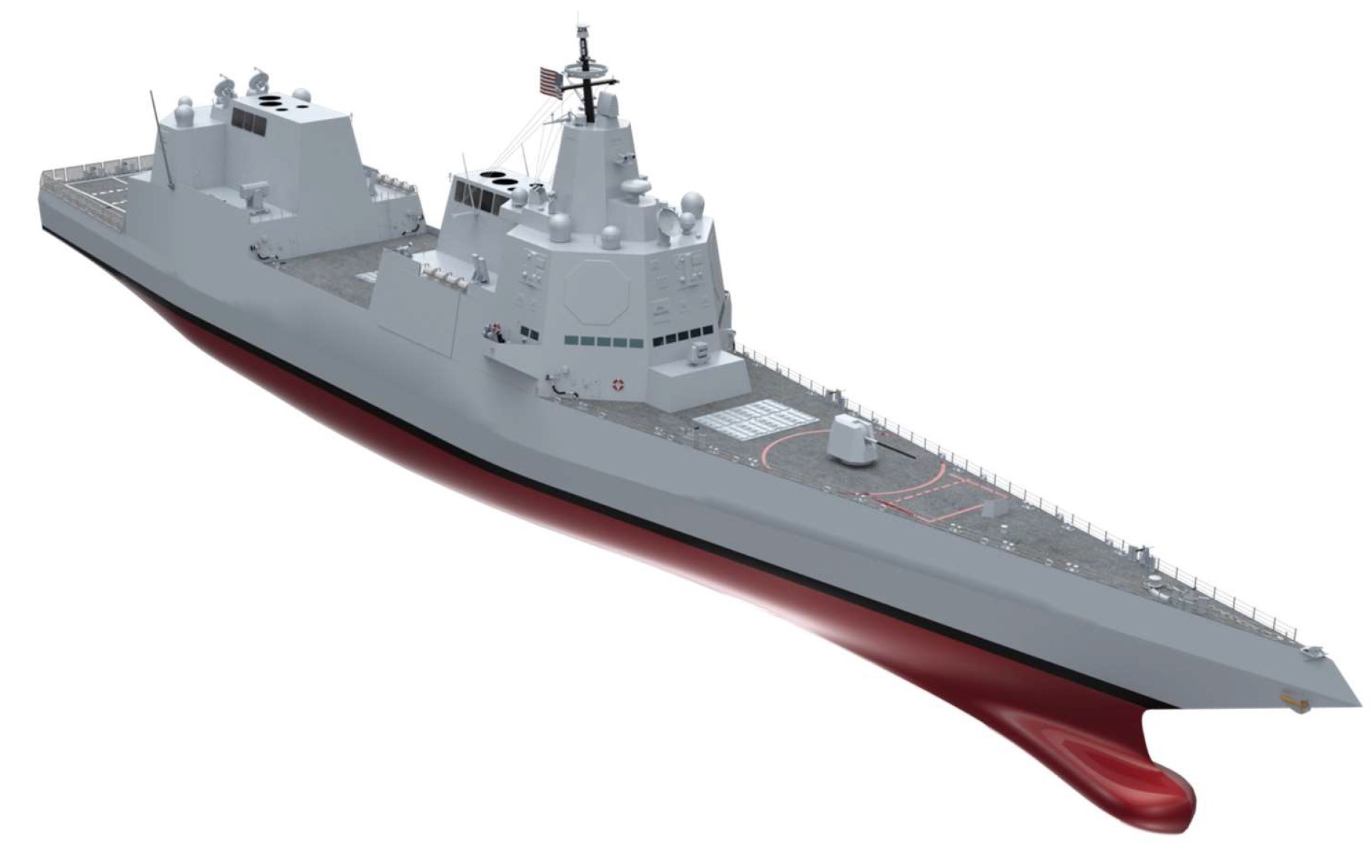 DDG(X) concept from Program Executive Office Ships as presented in the 2022 Surface Navy Association symposium