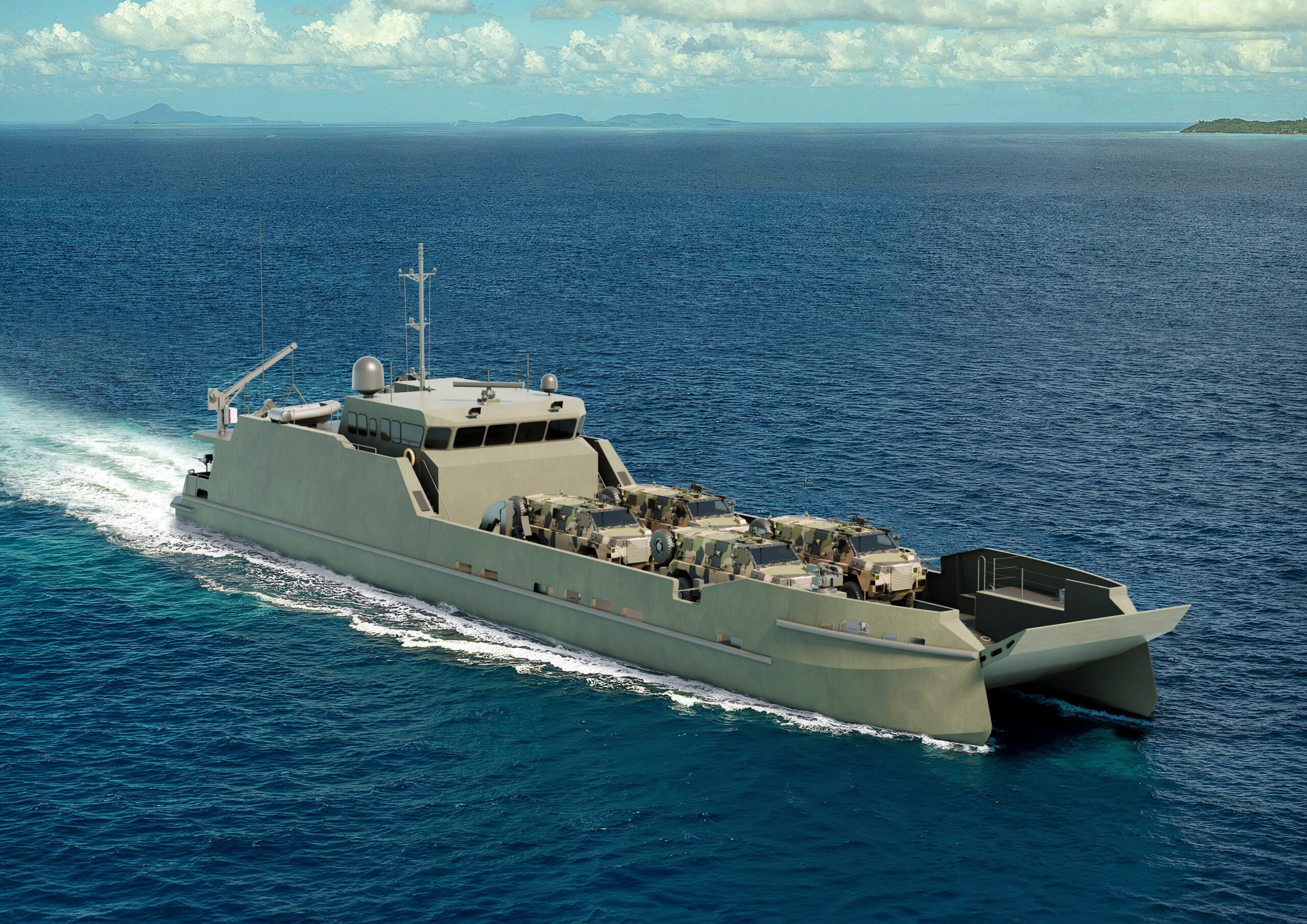 A Landing Craft Medium (LCM)
