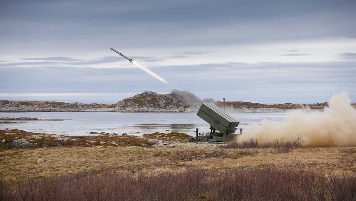 National Advanced Surface to Air Missile System (NASAMS) firing a missile