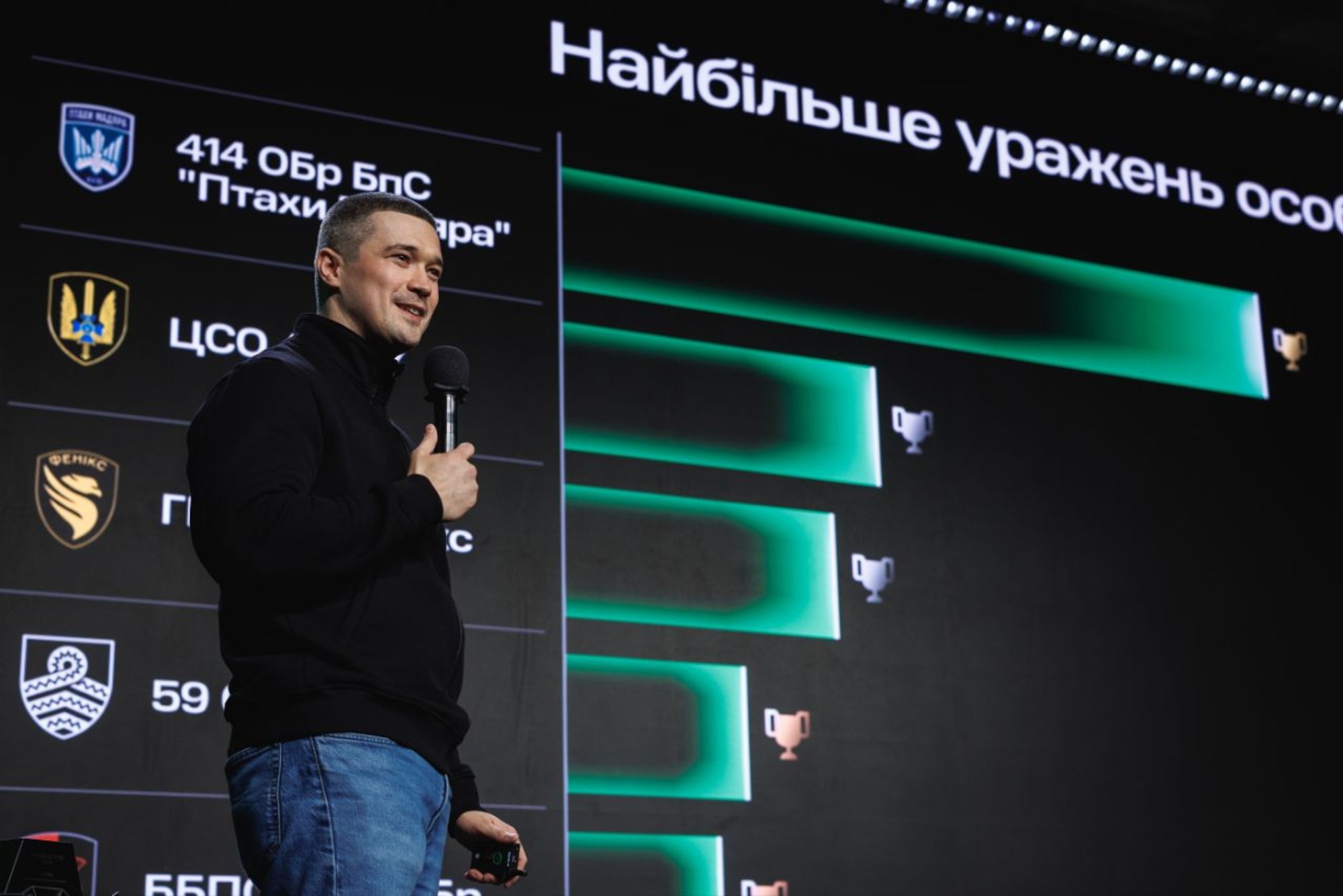 Ukrainian Defence Minister Mykhailo Fedorov at an Army of Drones event