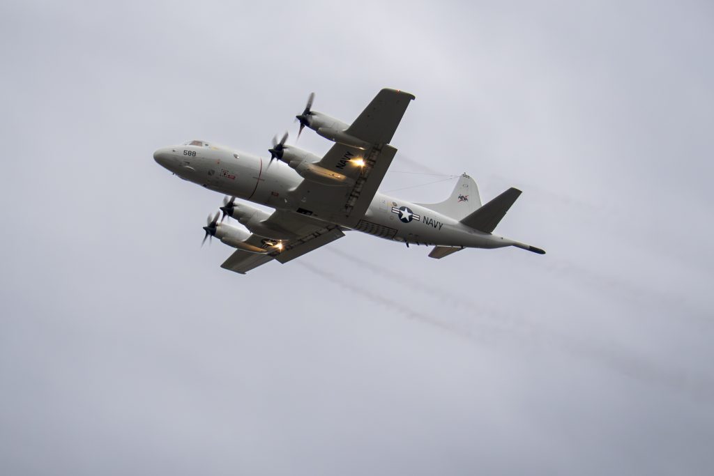 A P-3C Orion assigned to Fleet Air Reconnaissance Squadron (VQ) 1 takes off from Naval Air Station