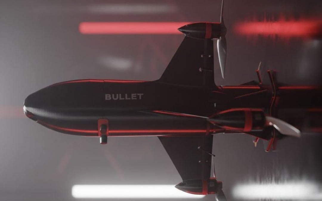 Close-up view of the Bullet one-way interceptor.