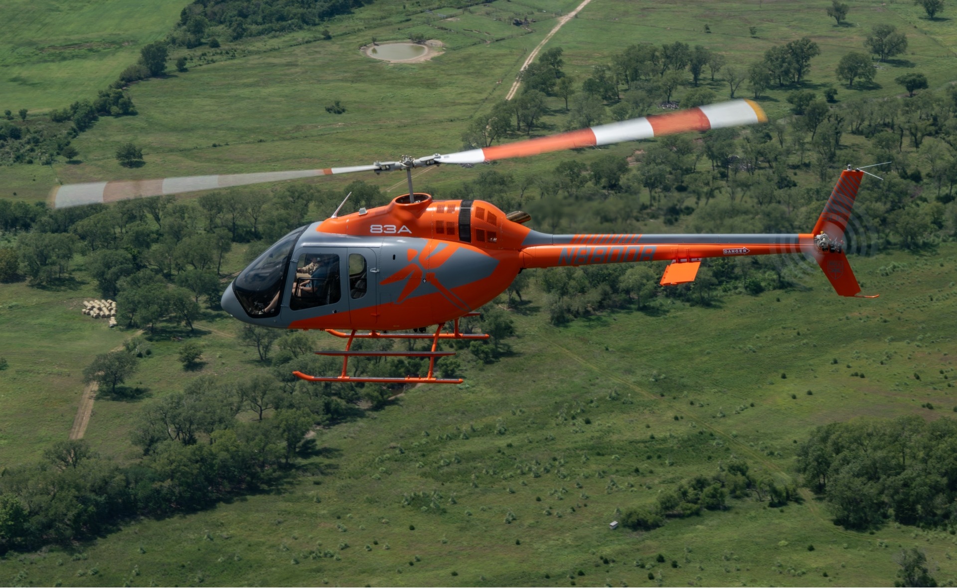 The Bell 505 helicopter