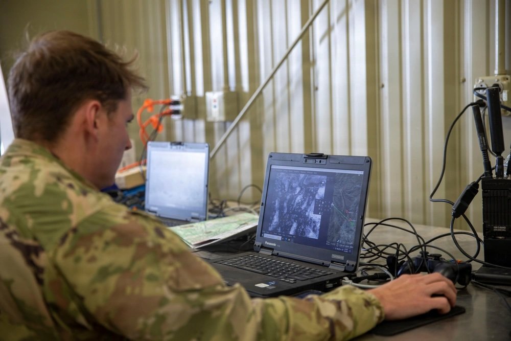 A tactical unmanned aircraft system repairer assigned to 4th Attack Battalion.