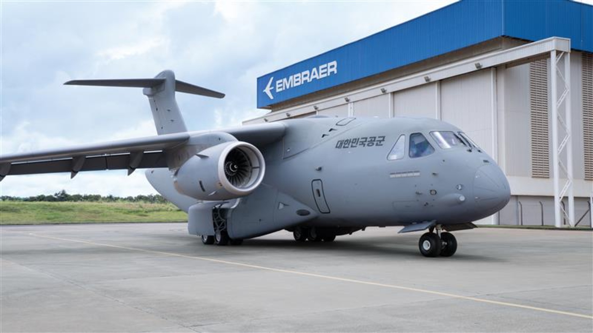 Republic of south Korea's first C-390 Millennium military transport aircraft