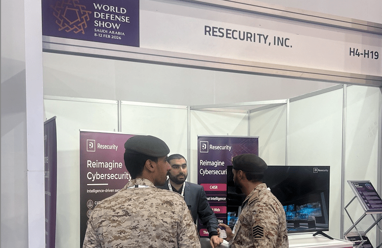Resecrity's booth at the World Defense Show
