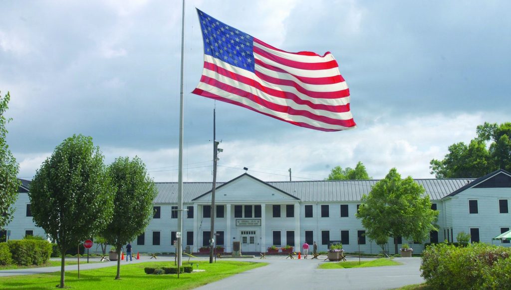 Headquarters building at Pine Bluff Arsenal
