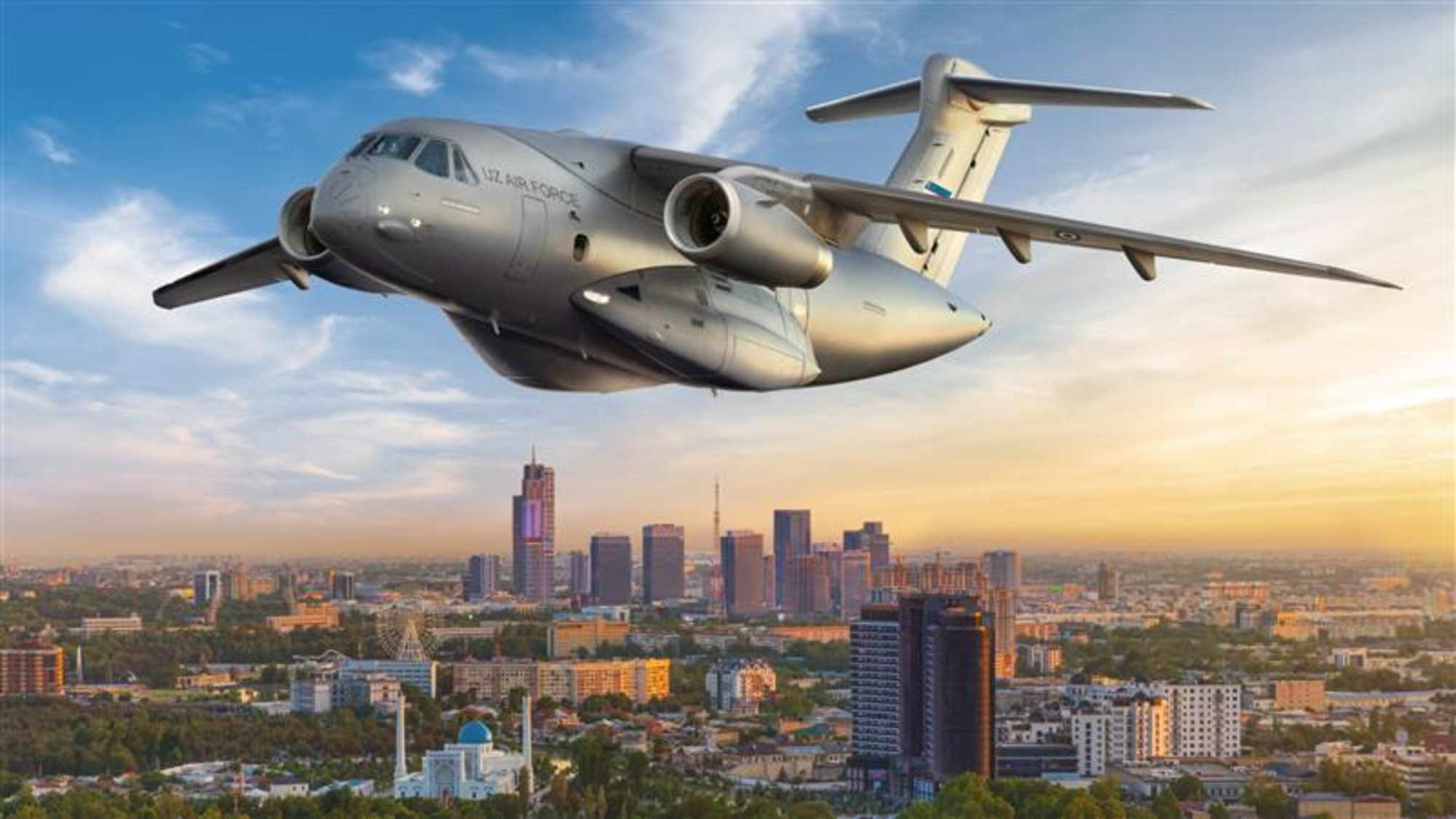 Rendering of Uzbekistan's future KC-390 refueling aircraft