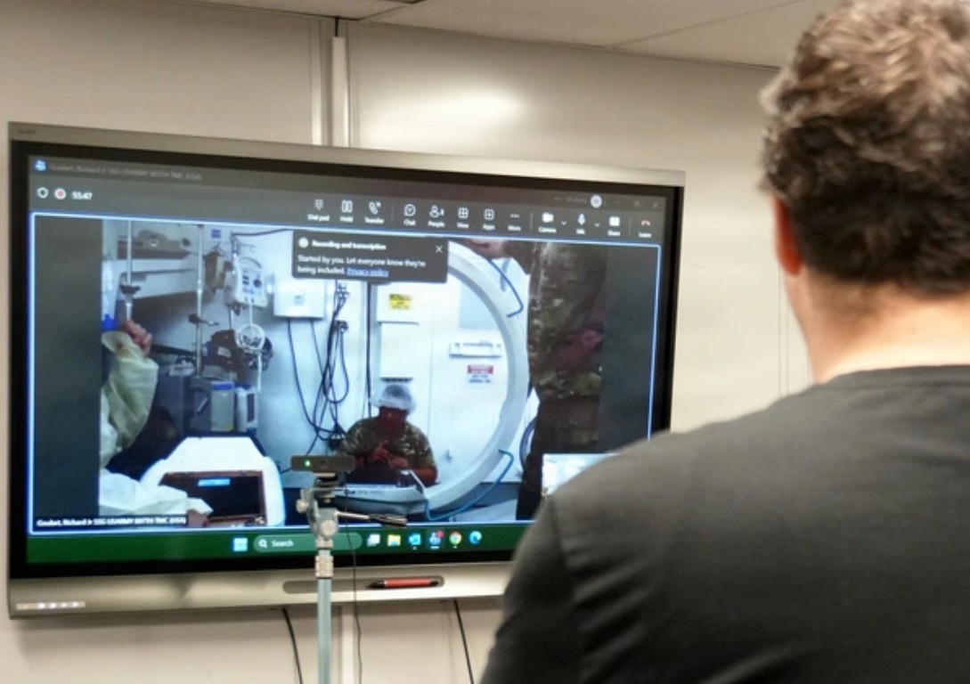 The mission focused on the repair of a complex C-arm medical imaging device in Iraq.