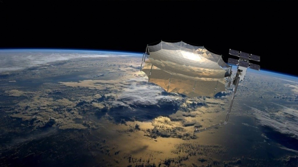 An artist’s rendering of one of Capella Space’s synthetic aperture radar satellites.