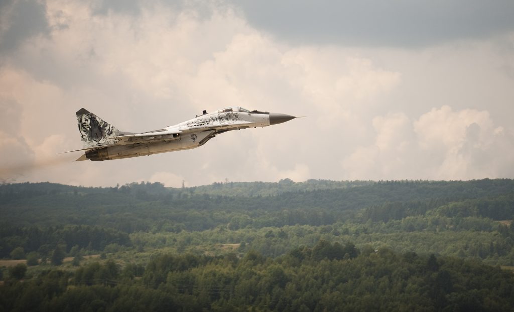 Mig-29 aircraft in Exercise Slovak Warthog