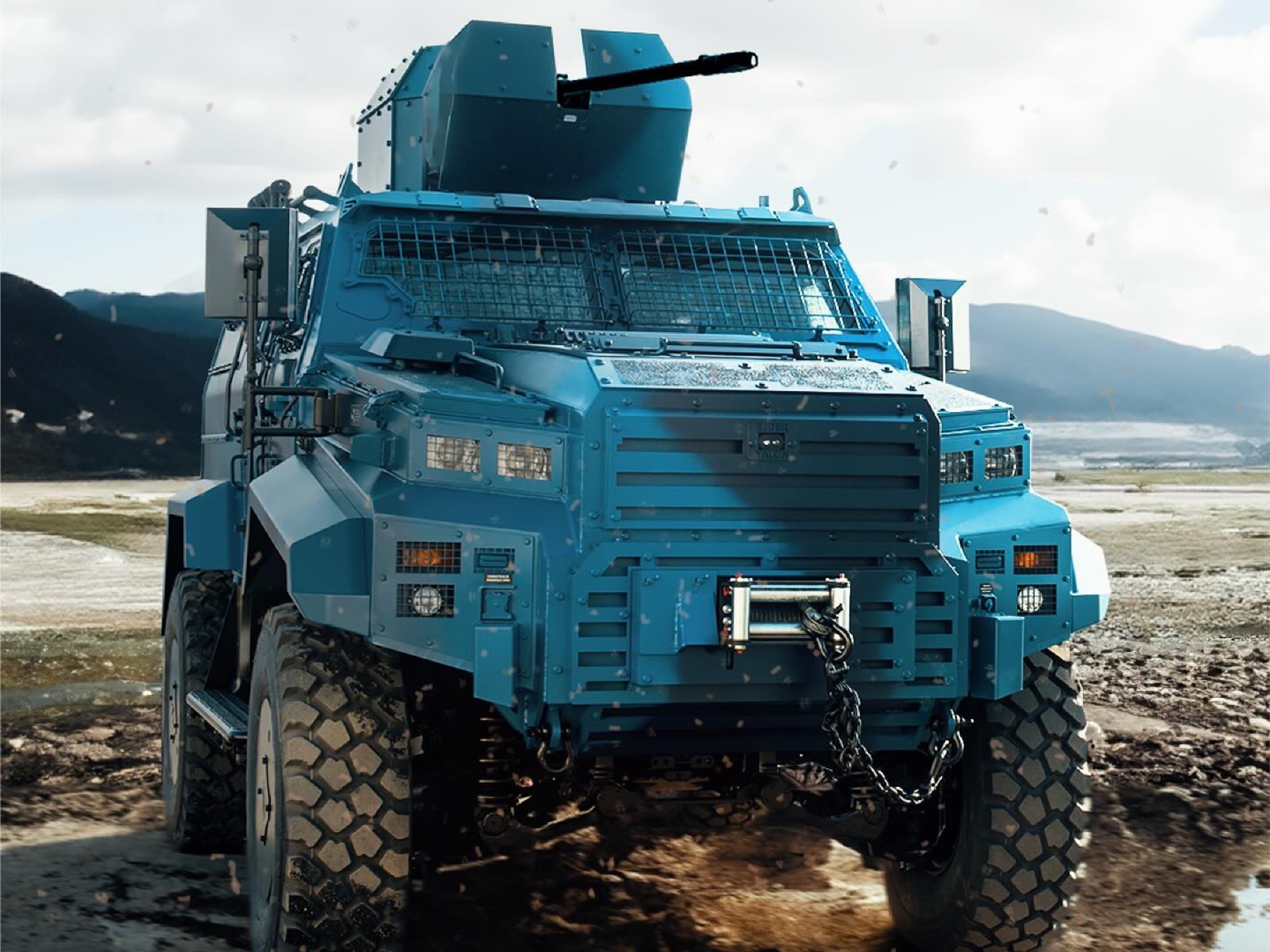 The Ejder Yalcin 4x4 armored vehicle