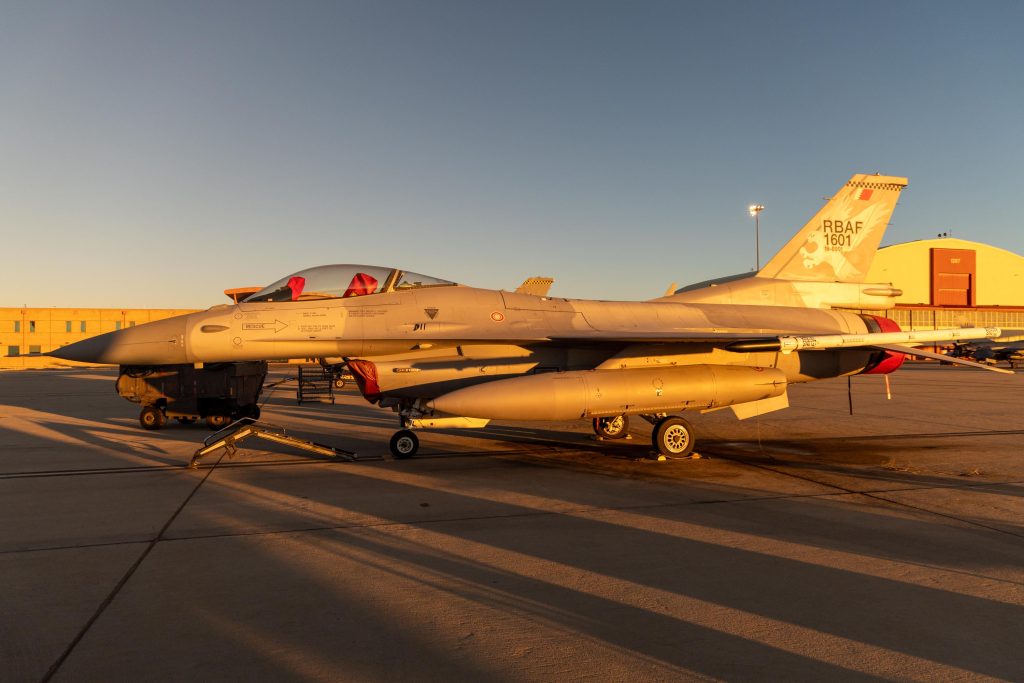 The Viper Shield electronic warfare suite conducted its first flight Jan. 23, 2025, from Edwards Air Force Base in California. T