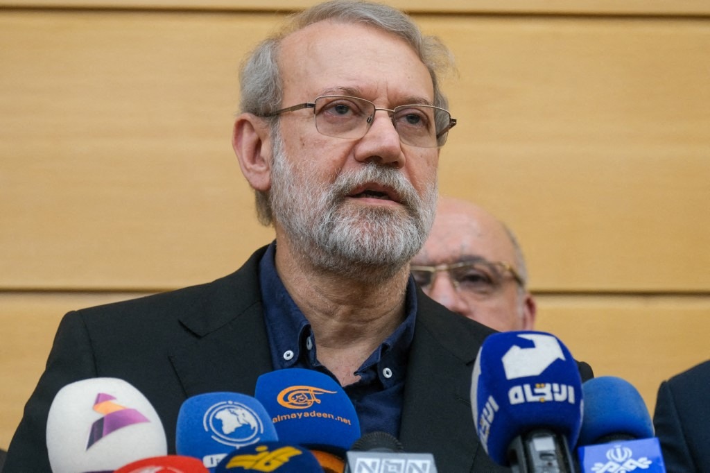Ali Larijani, Secretary of Iran's Supreme National Security Council, in Beirut, Lebanon